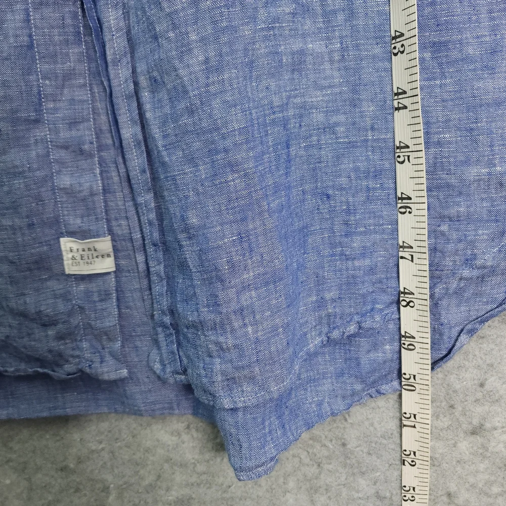 Frank & Eileen Rory Famous Blue Lived-in Linen Maxi Dress - Picture 10 of 10